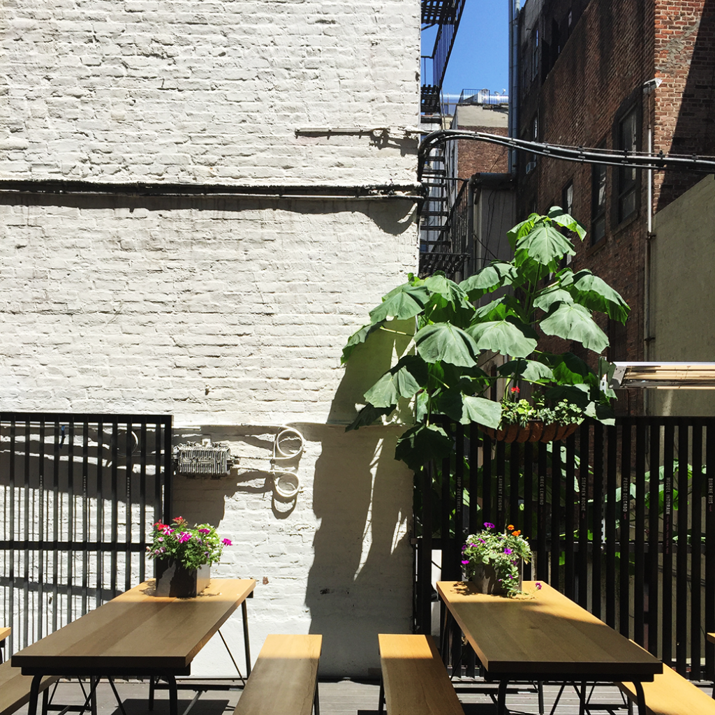 rapha cycling club backyard, soho, nyc